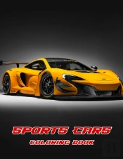 Sports Cars Coloring Book