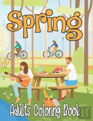 Spring Adults Coloring Book