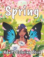 Spring Adults Coloring Book