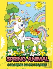 Spring Animal Coloring Book For Kids