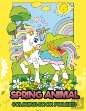 Spring Animal Coloring Book For Kids