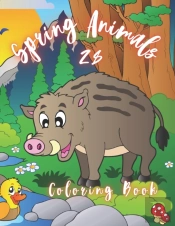 Spring Animals Coloring Book