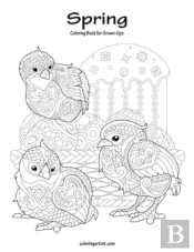Spring Coloring Book For Grown-Ups 1