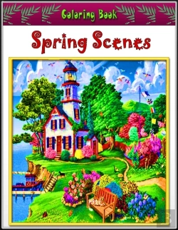 Bertrand.pt - Spring Scenes Coloring Book