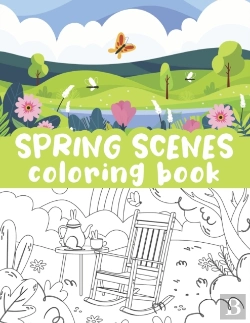 Bertrand.pt - Spring Scenes Coloring Book
