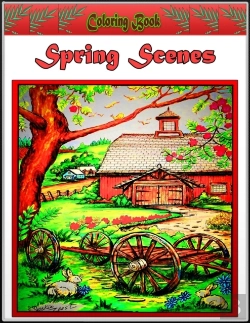 Bertrand.pt - Spring Scenes Coloring Book