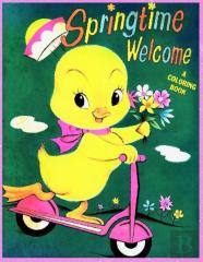 Springtime Welcome Coloring Book