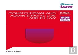 Sqe - Constitutional And Administrative Law And Eu Law 4e