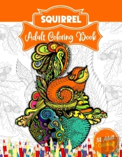Squirrel Adult Coloring Book