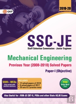 Bertrand.pt - Ssc Je Mechanical Engineering For Junior Engineers Previous Year Solved Papers (2008-18), 2018-19 For Paper I