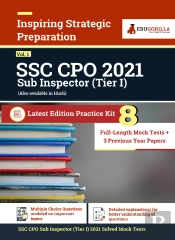 Ssc Sub Inspector Cpo (Tier I) Vol. 1 2021 8 Full-Length Mock Test + 3 Previous Year Paper (2019)