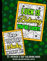 St. Patrick'S Day Coloring Book - Wishing And Inspirational Quotes