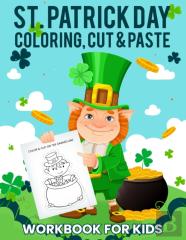 St Patrick'S Day Cut & Paste Workbook For Kids
