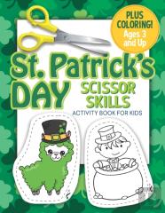 St. Patrick'S Day Scissor Skills Activity Book For Kids