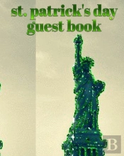 St Patrick'S Day Statue Of Liberty Blank Guest Book