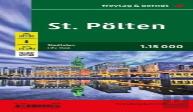 St. Polten, City Plan And District Map 1:15.000