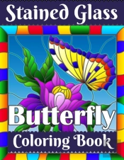 Stained Glass Butterfly Coloring Book