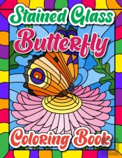Stained Glass Butterfly Coloring Book