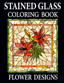 Bertrand.pt - Stained Glass Coloring Book Flower Designs