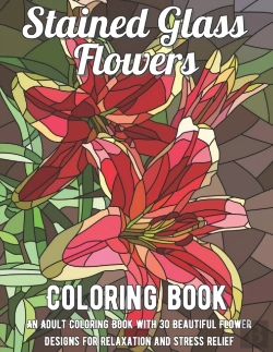 Bertrand.pt - Stained Glass Flowers Coloring Book