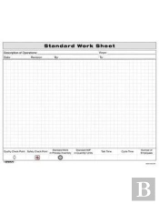Standard Work Sheet