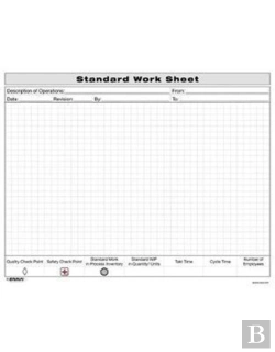 Bertrand.pt - Standard Work Sheet