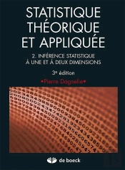 Statistique Theorique Et Appliquee Volume2 Inference Statistique A 1 Et A 2 Dimensions