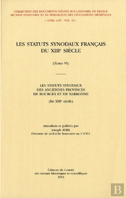 Bertrand.pt - Statuts Synodaux Francais Du Xiiie Siecle