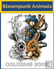 Steampunk Animals Coloring Book