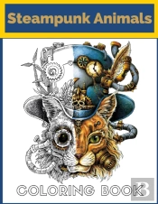 Steampunk Animals Coloring Book