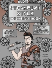 Steampunk Style Coloring Book