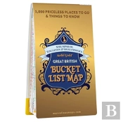 St&G'S Solid Gold Great British Bucket List Map