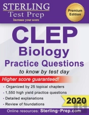 Sterling Test Prep Clep Biology Practice Questions