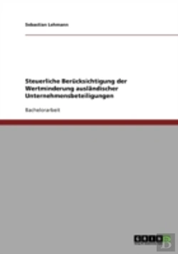 Bertrand.pt - Steuerliche Berucksichtigung Der Wertminderung Auslandischer Unternehmensbeteiligungen