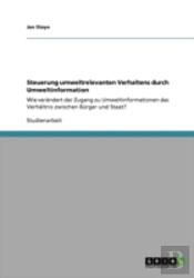 Steuerung Umweltrelevanten Verhaltens Durch Umweltinformation