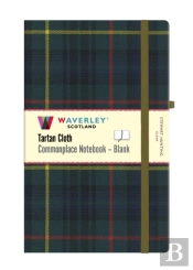 Stewart Hunting Tartan Blank Hardback Notebook: Large 21cm X 13cm