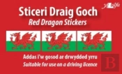 Sticeri Ddraig Goch / Red Dragon Stickers