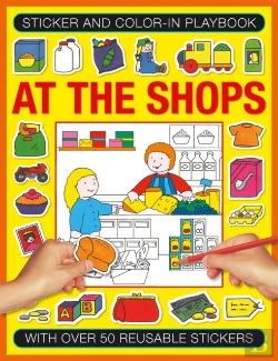 Bertrand.pt - Sticker And Colour-In Playbook: At The Shops