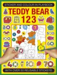 Sticker And Colour-In Playbook: Teddy Bear 123