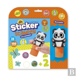 Bertrand.pt - Sticker Stamper - Animales (Formato Blister)
