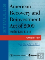 Stimulus: American Recovery And Reinvestment Act Of 2009: Pl 111-5