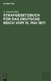 Strafgesetzbuch F R Das Deutsche Reich V