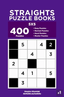 Bertrand.pt - Straights Puzzle Books - 400 Easy To Master Puzzles 5x5 (Volume 1)