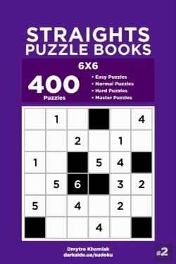 Bertrand.pt - Straights Puzzle Books - 400 Easy To Master Puzzles 6x6 (Volume 2)