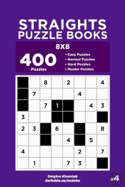 Bertrand.pt - Straights Puzzle Books - 400 Easy To Master Puzzles 8x8 (Volume 4)