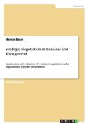 Strategic Negotiation In Business And Management