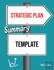 Strategic Plan Summary Template