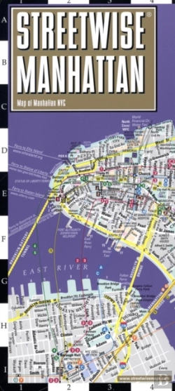 Bertrand.pt - Streetwise Manhattan Map - Laminated City Center Street Map Of Manhattan, New York