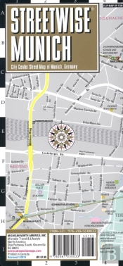 Streetwise Munich Map - Laminated City Center Street Map Of Munich, Germany