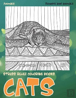Bertrand.pt - Stress Relief Coloring Books Flowers And Animals - Animals - Cats